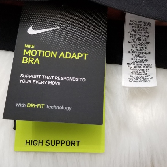 Nike Motion Adapt High Support Sports Bra - Picture 3 of 5